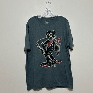 Ranger Up Blue Grim Reaper Graphic Short Sleeve T Shirt Mens Size XL US Army USA